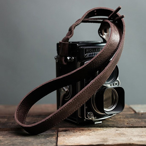 Barton1972 Leather Neck Strap RolleiStyle - Brown