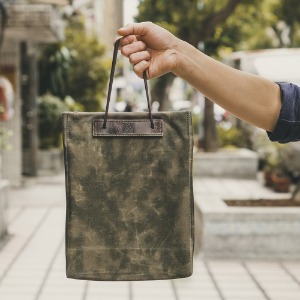 [WOTANCRAFT] Foldable Shopping Bag 5L - Olive Green
