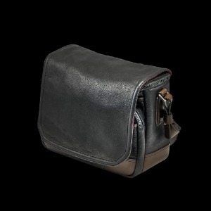 [WOTANCRAFT] Ryker Full Leather Camera Bag Black/Coffee Brown - M                                       